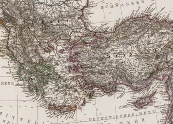 Das Mittelmeer und Nordafrika. Maßstab 1